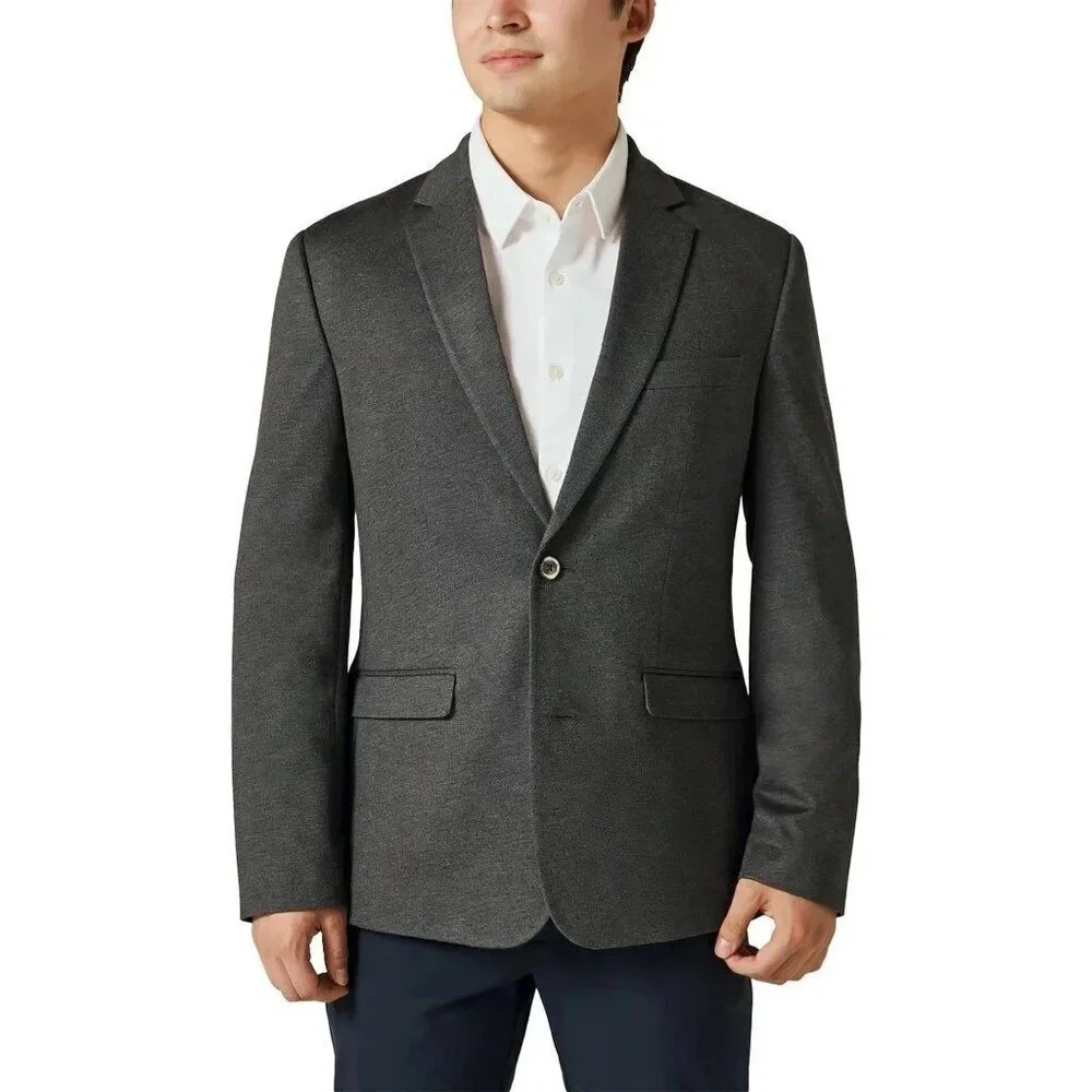Infinity Linearflex Men's XXL Gray Suit Jacket Stretch Fabric Double Vent M0777